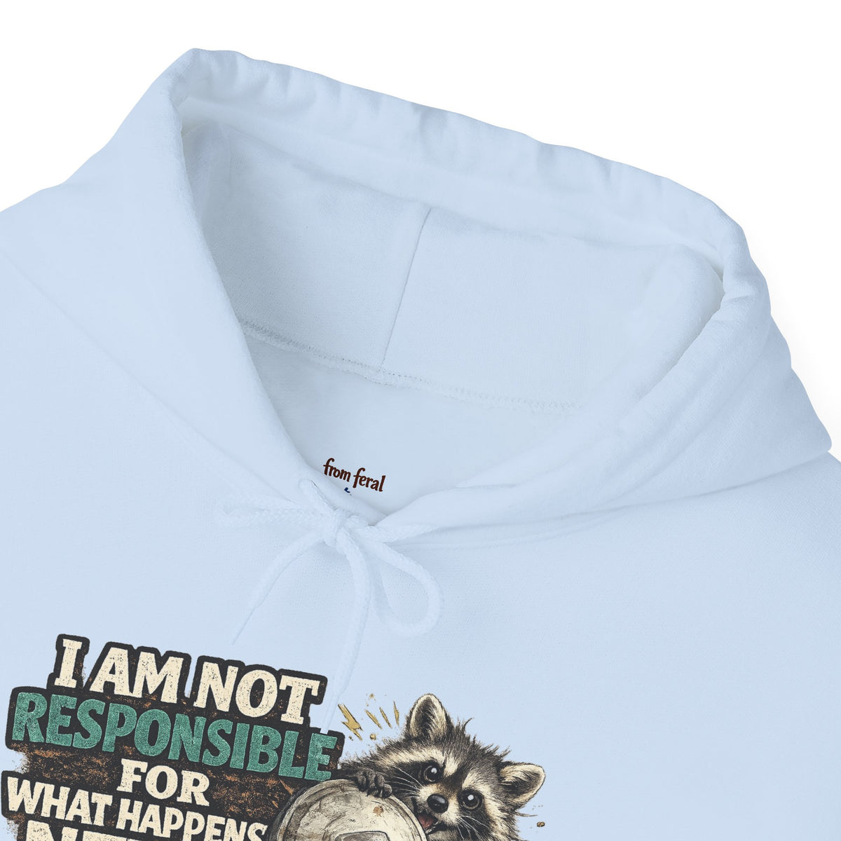 Not Responsible Raccoon Hooded Sweatshirt
