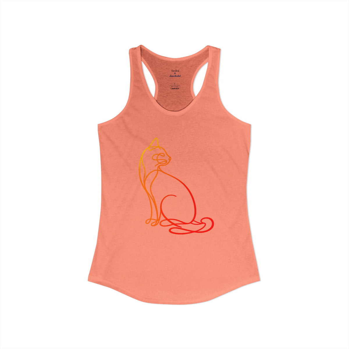 Sunrise Cat Racerback Tank