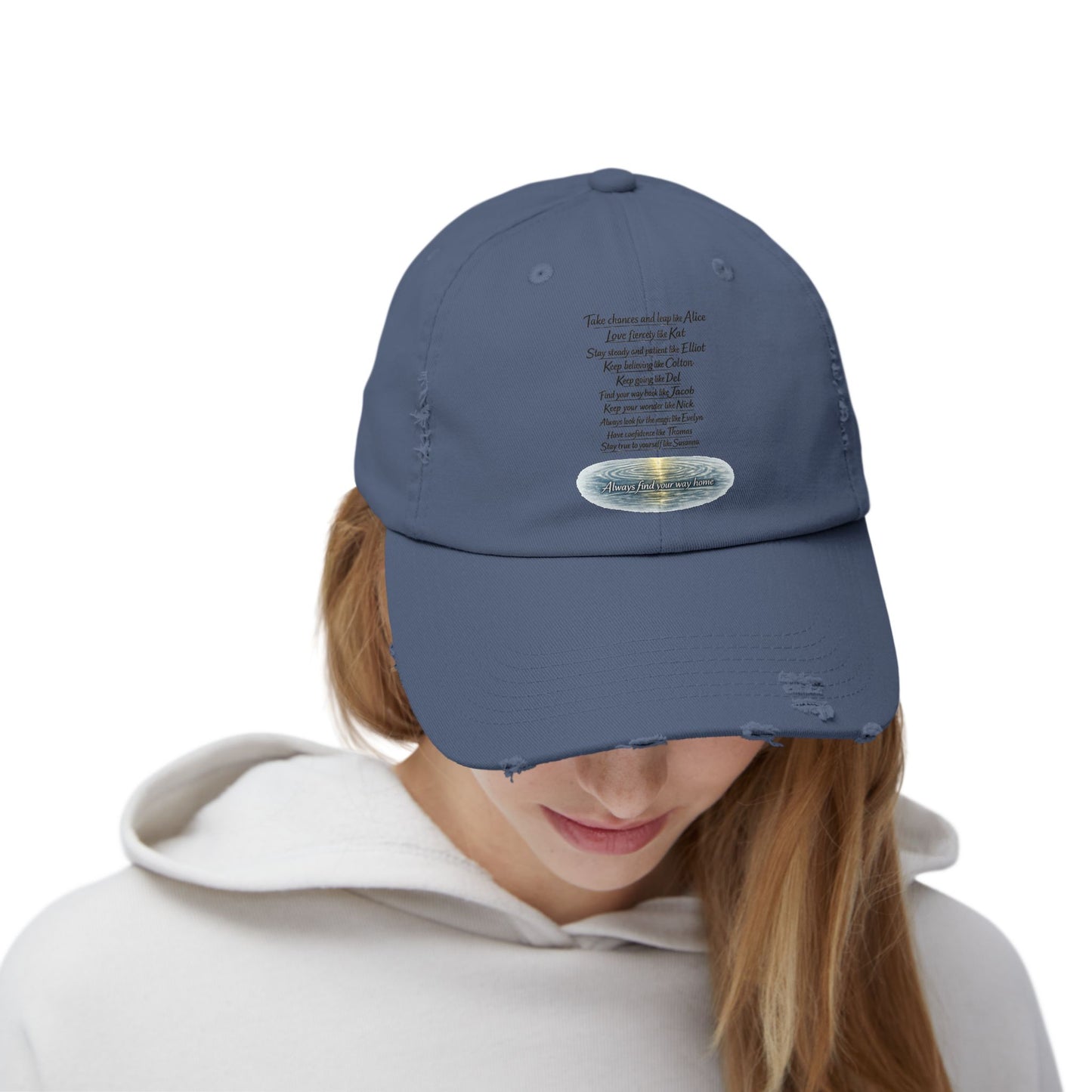 "Find Your Way" Distressed Cap