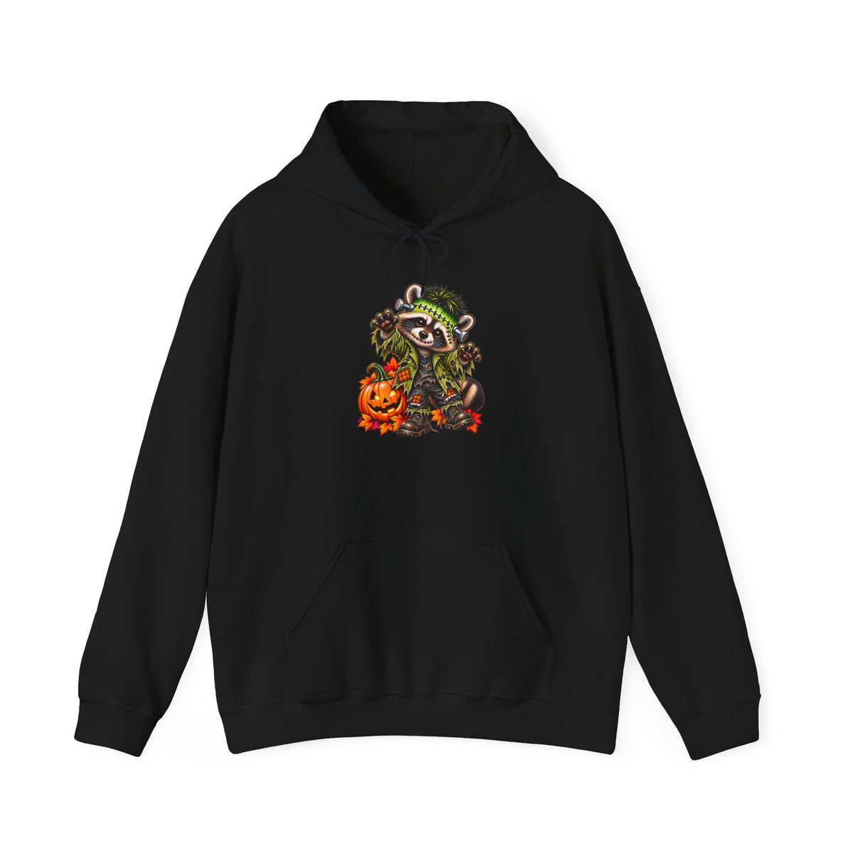 Frankenstein Raccoon Halloween Hooded Sweatshirt