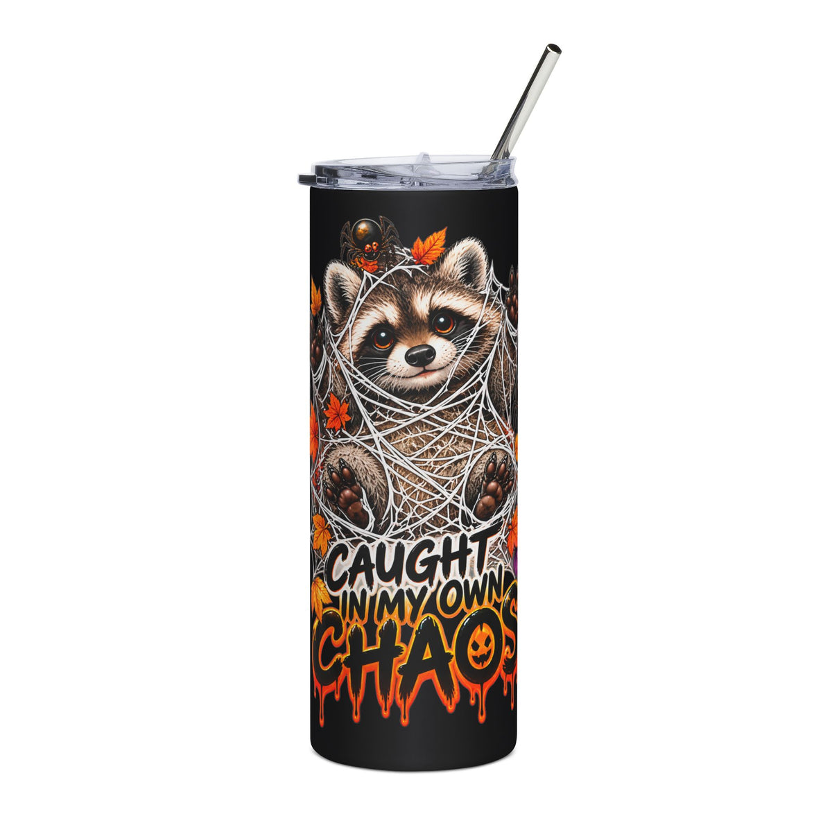 Caught Raccoon - 20oz Stainless Steel Tumbler