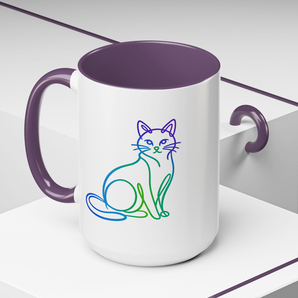 Northern Lights Cat Coffee Mug  (11/15oz)