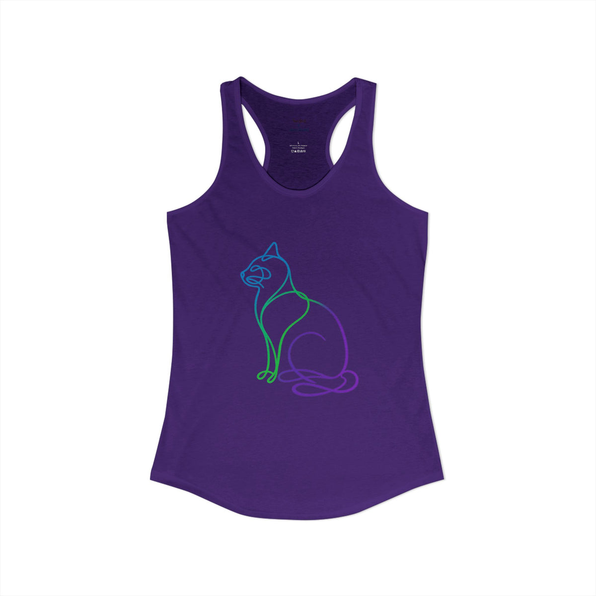 Northern Lights Cat Racerback Tank