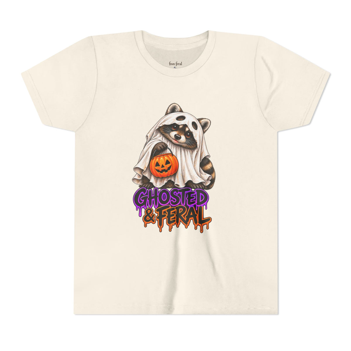 Ghosted Youth Tee — Raccoon Kids Tshirt