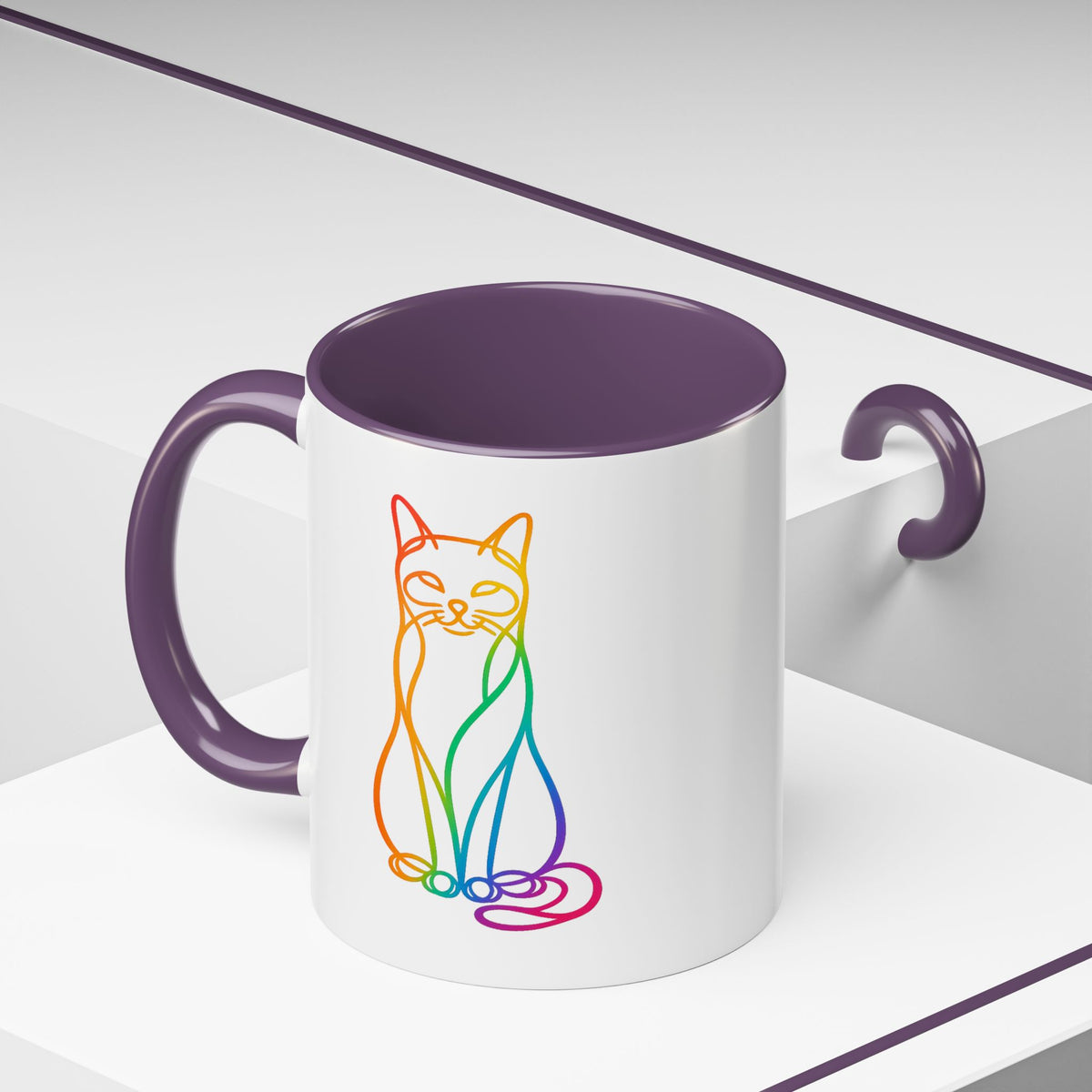 Rainbow Cat Coffee Mug  (11/15oz)