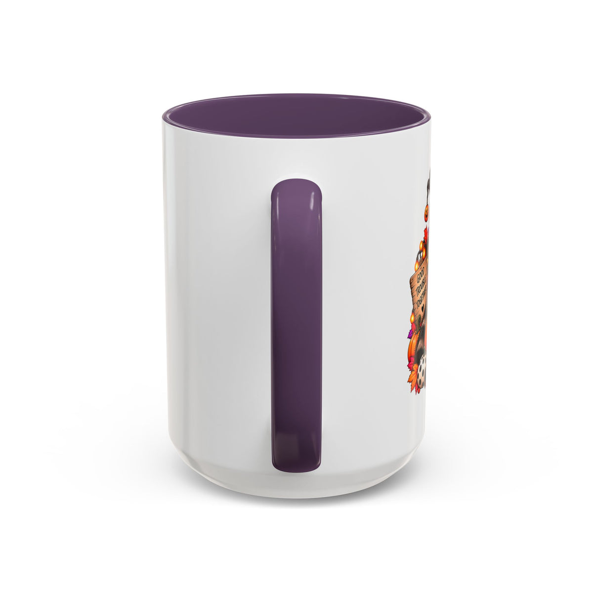 Halloween Raccoon and Black Cat Bestie Coffee Mug  (11/15oz)