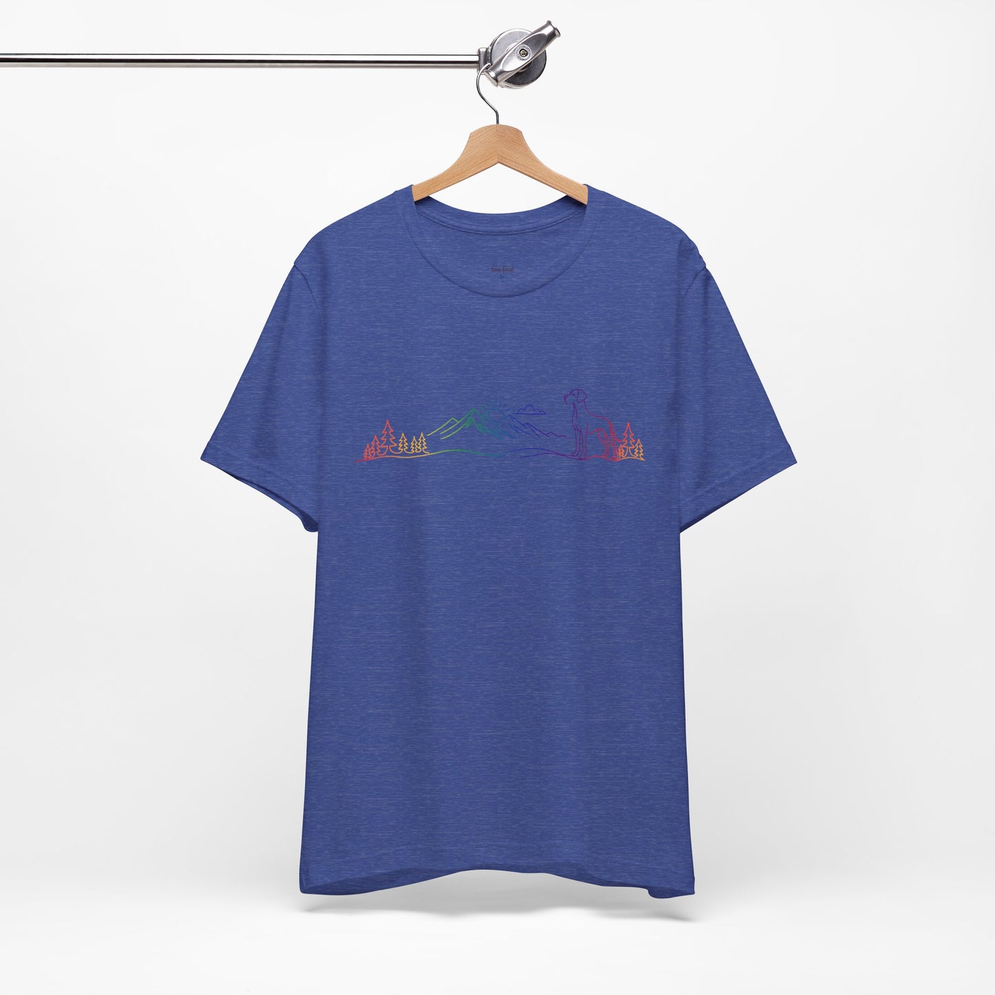 Natural- Eared Great Dane Wild Lines T-Shirt
