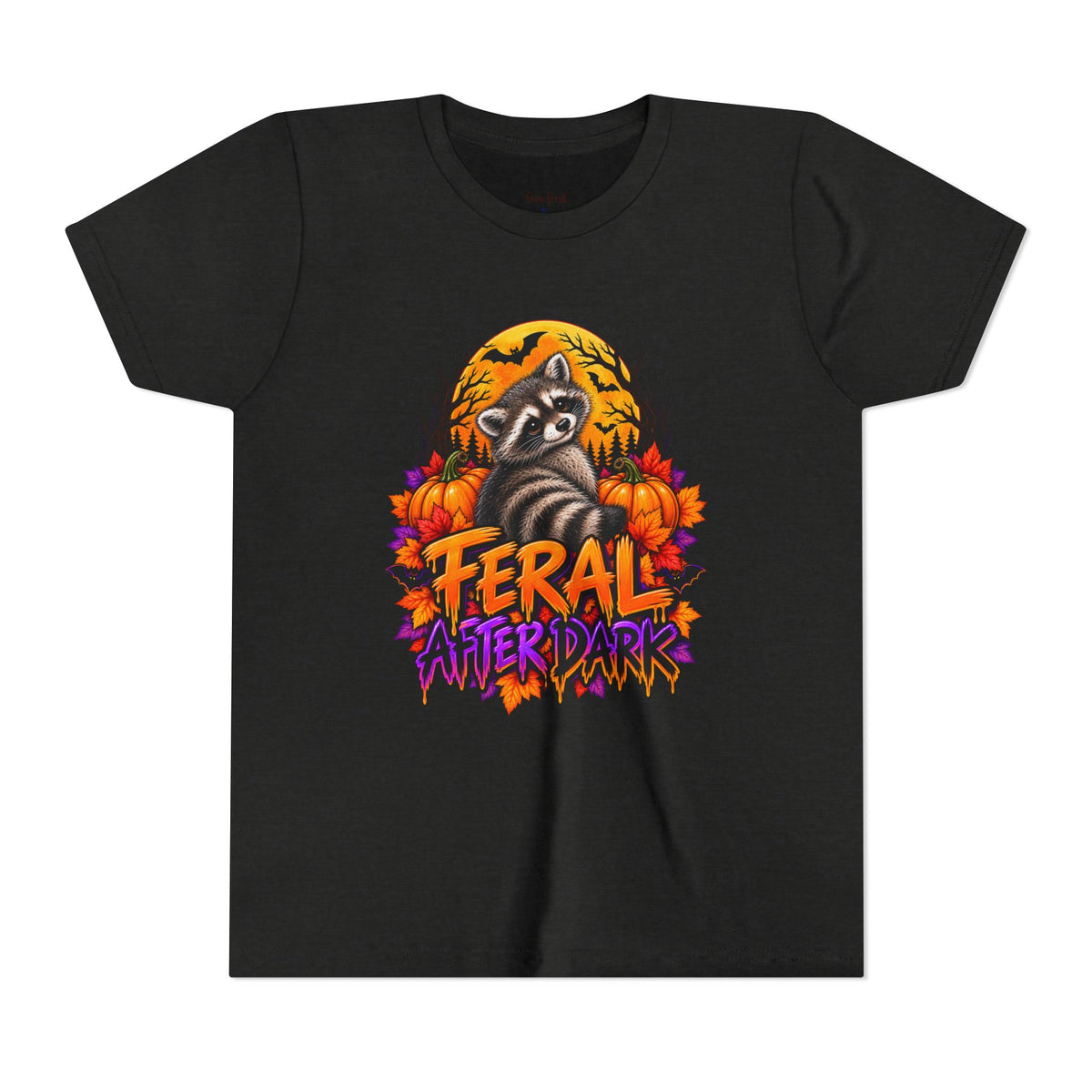 After Dark Coon Youth Tee — Raccoon Kids Tshirt