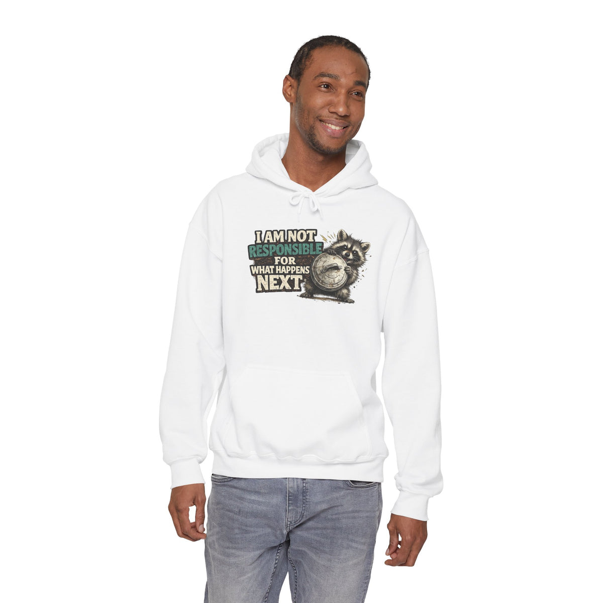 Not Responsible Raccoon Hooded Sweatshirt