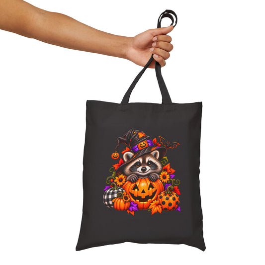 Halloween Raccoon Tote Bag