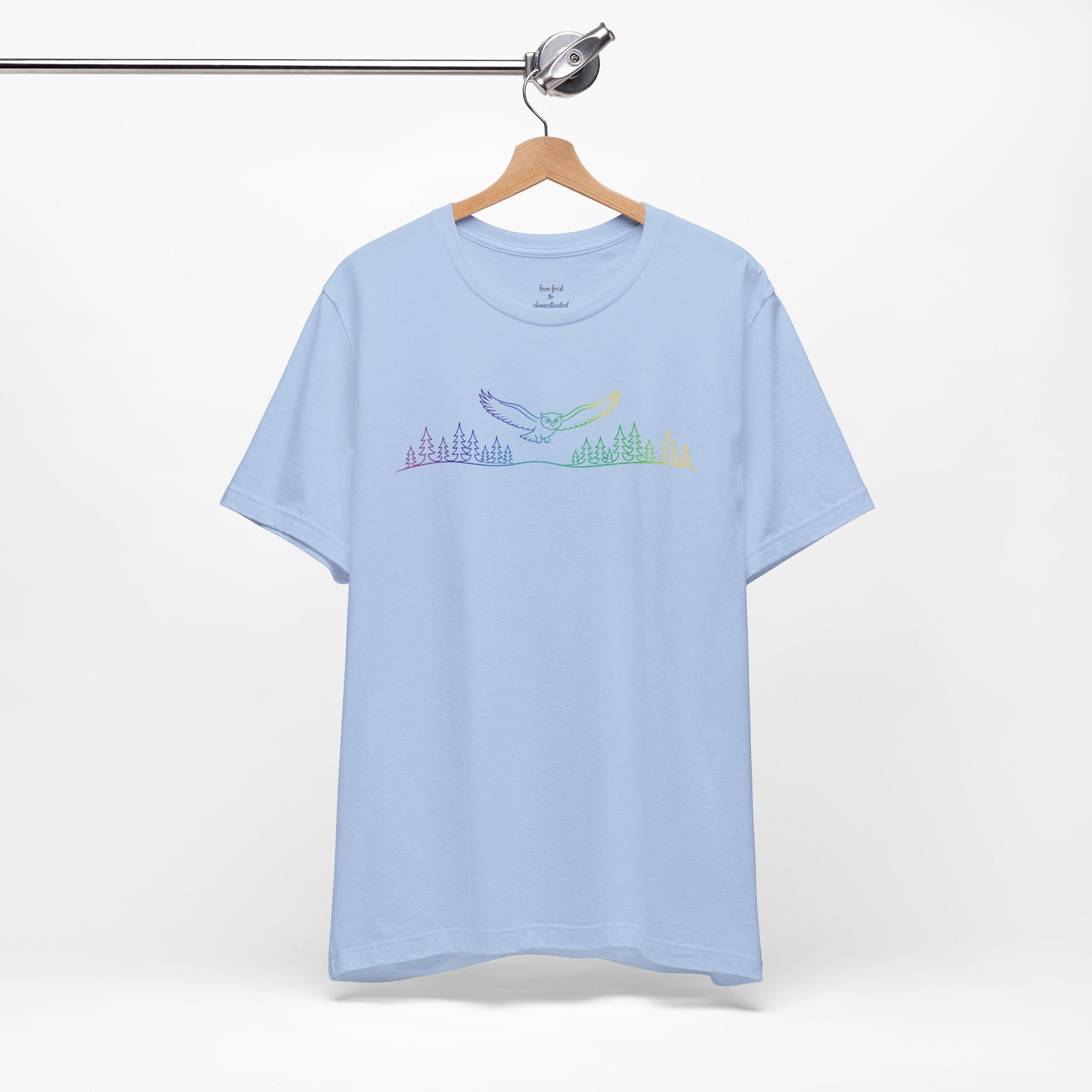 Owl | Colorful Line-Work T-Shirt