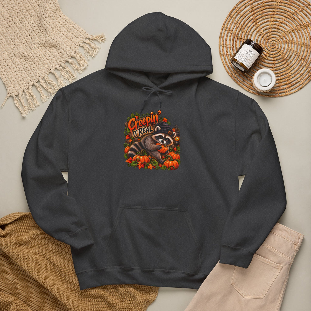 Creepin' Raccoon Hooded Sweatshirt