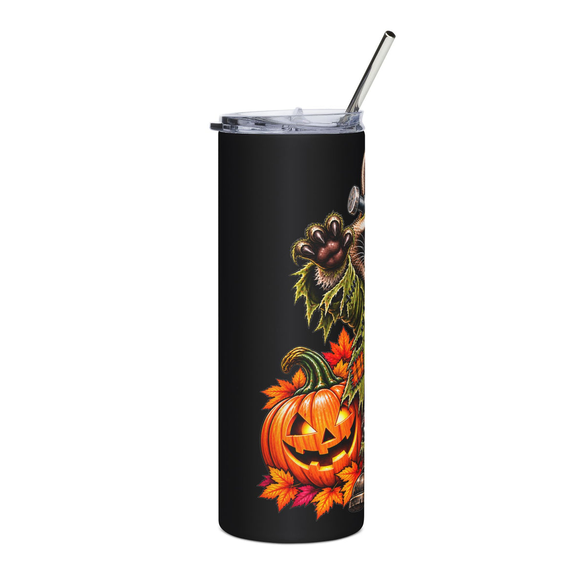 Halloween Frankenstein Raccoon - 20oz Stainless Steel Tumbler