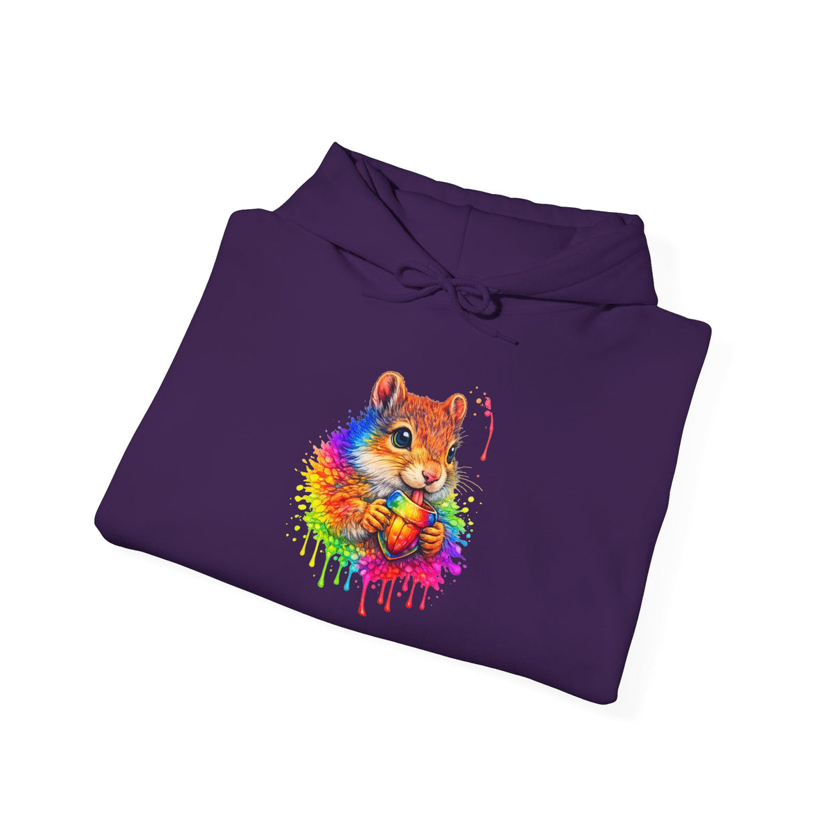 Watercolor Squirrel Hooded Sweatshirt