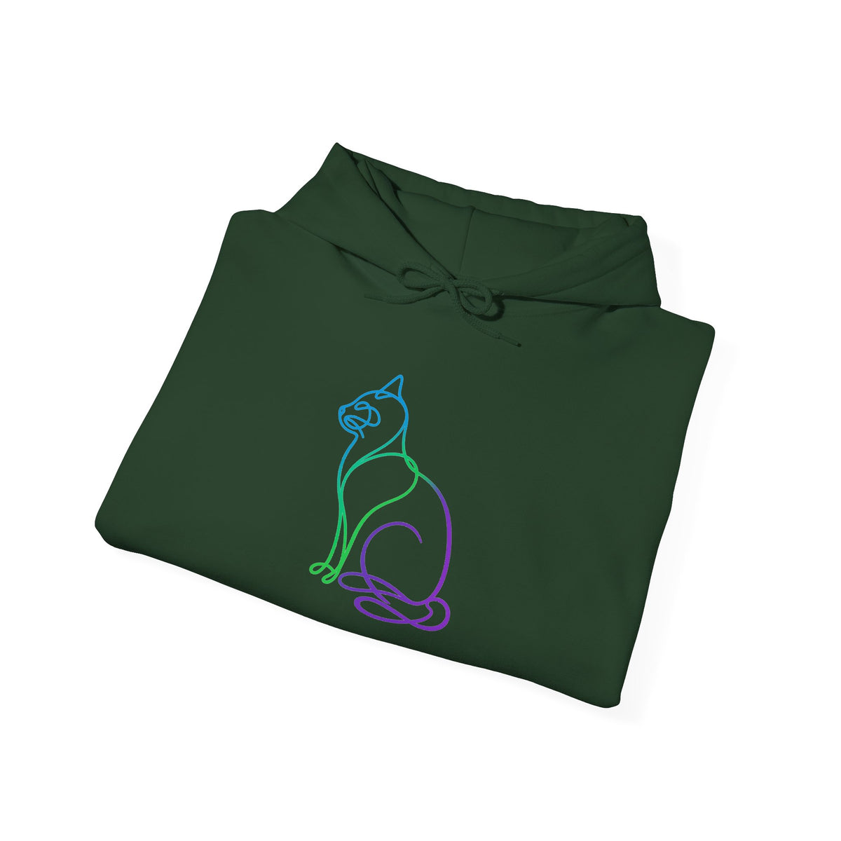 Northern Lights Cat Hooded Sweatshirt