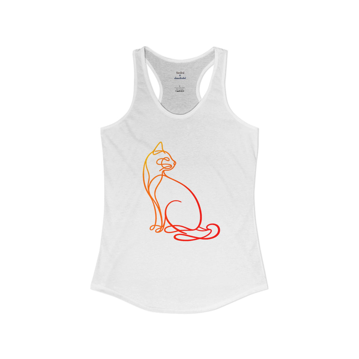 Sunrise Cat Racerback Tank