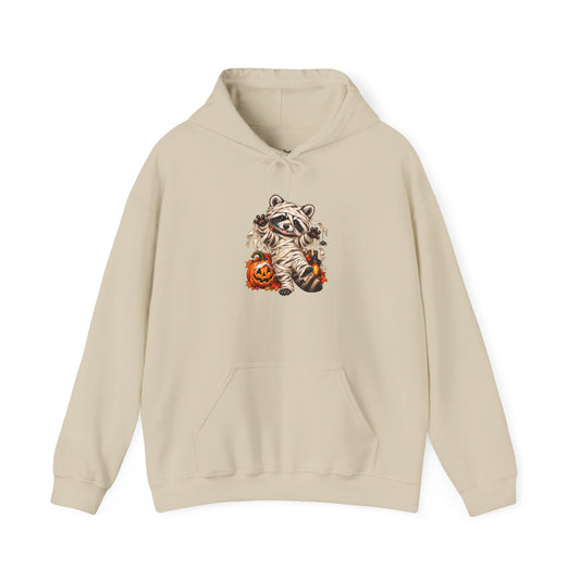 Mummy Raccoon Halloween Hooded Sweatshirt