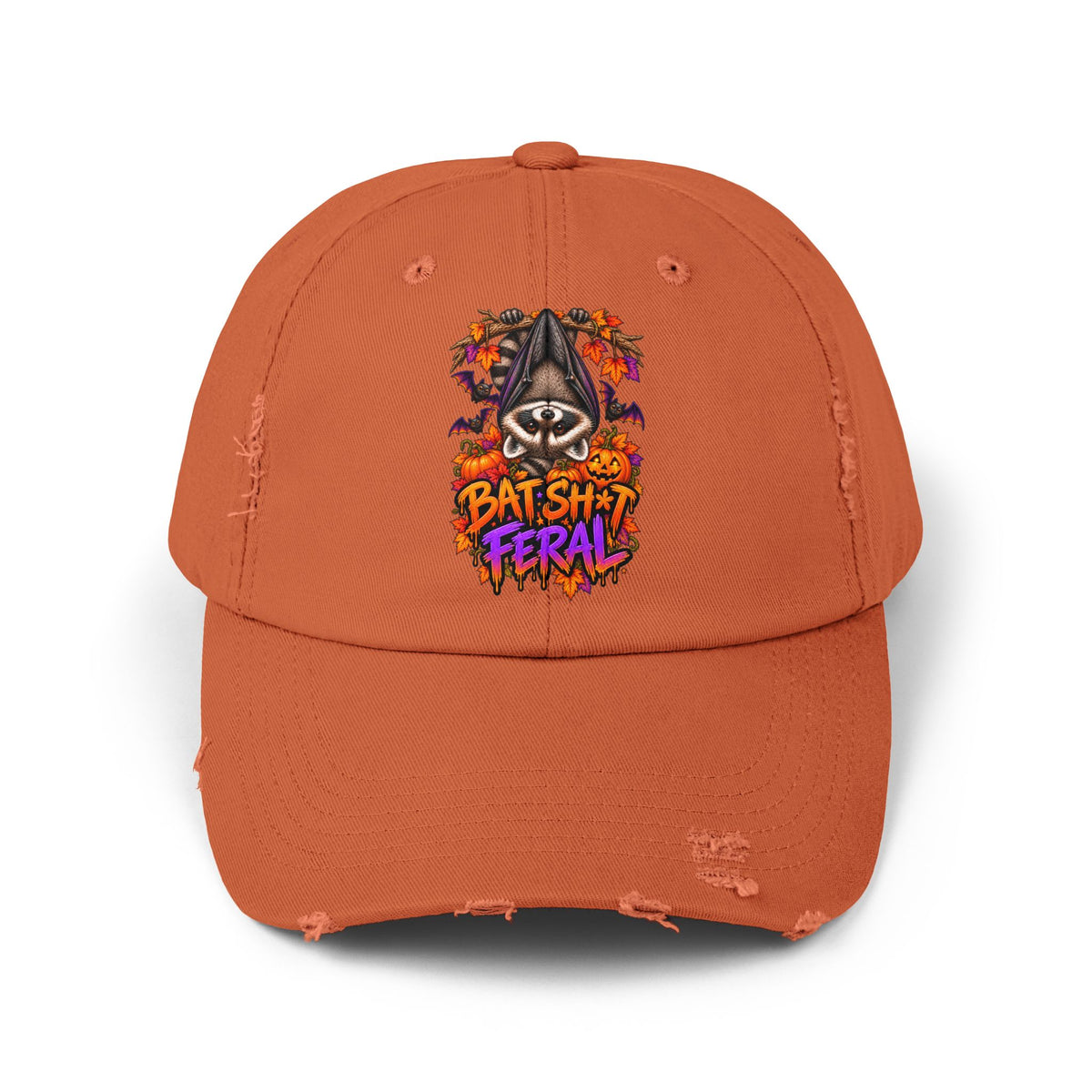 Batty Raccoon Distressed Baseball Hat