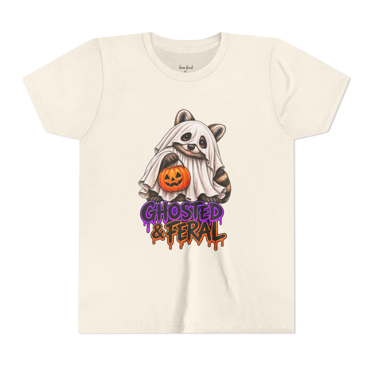 Ghosted Youth Tee — Raccoon Kids Tshirt