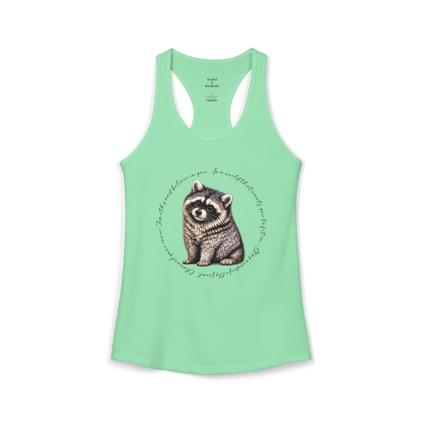 Jimothy Raccoon Racerback Tank
