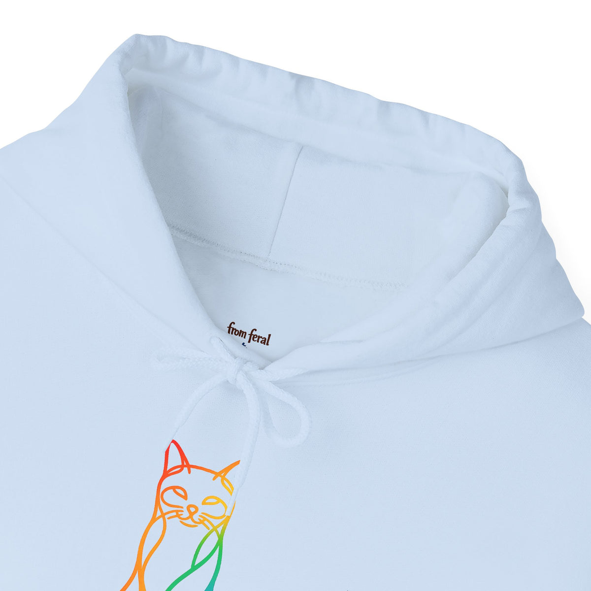 Rainbow Cat Hooded Sweatshirt