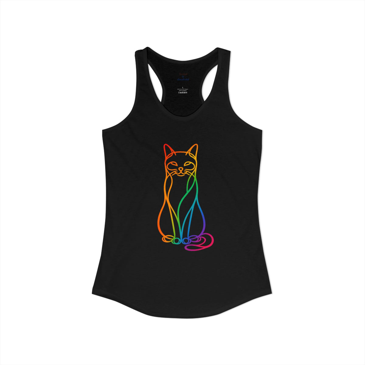 Rainbow Cat Racerback Tank