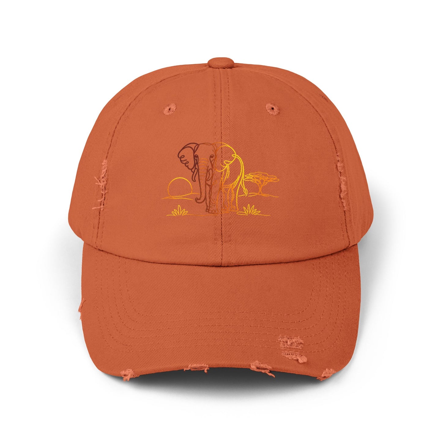 Safari Elephant | Distressed Cap