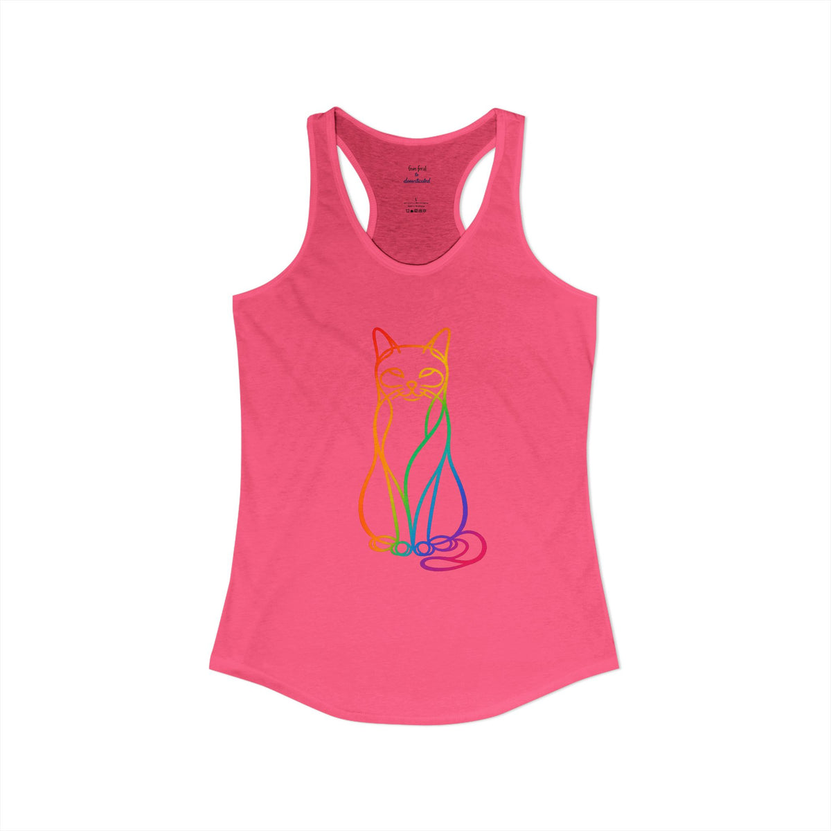 Rainbow Cat Racerback Tank