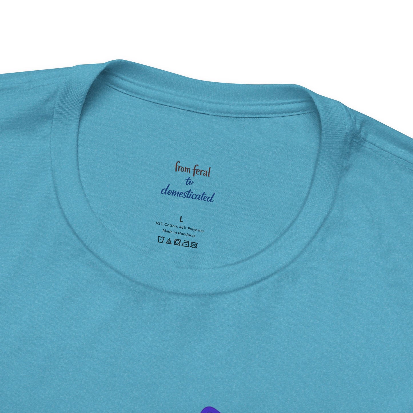 Colorful Line-Work Sitting Cat T-Shirt