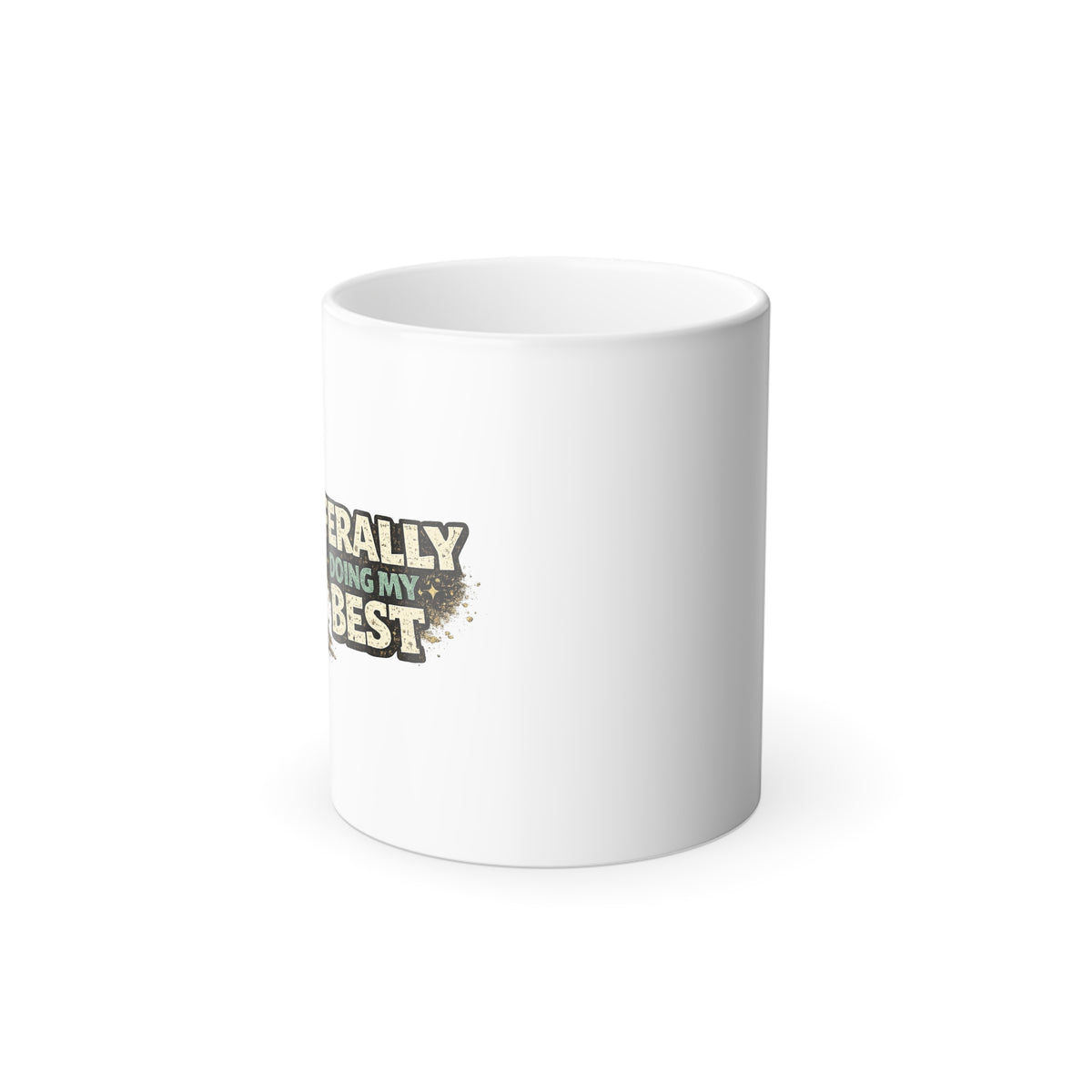 "Ferally Doing My Best" Raccoon Color-Changing Mug  11 oz