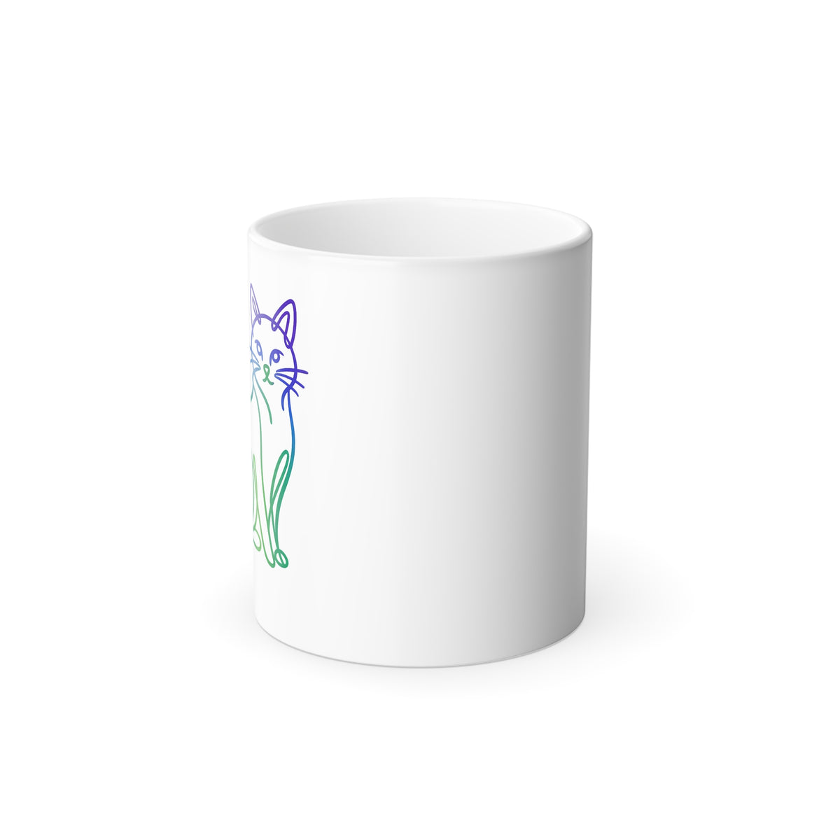 Northern Lights Cat Color-Changing Mug  11 oz
