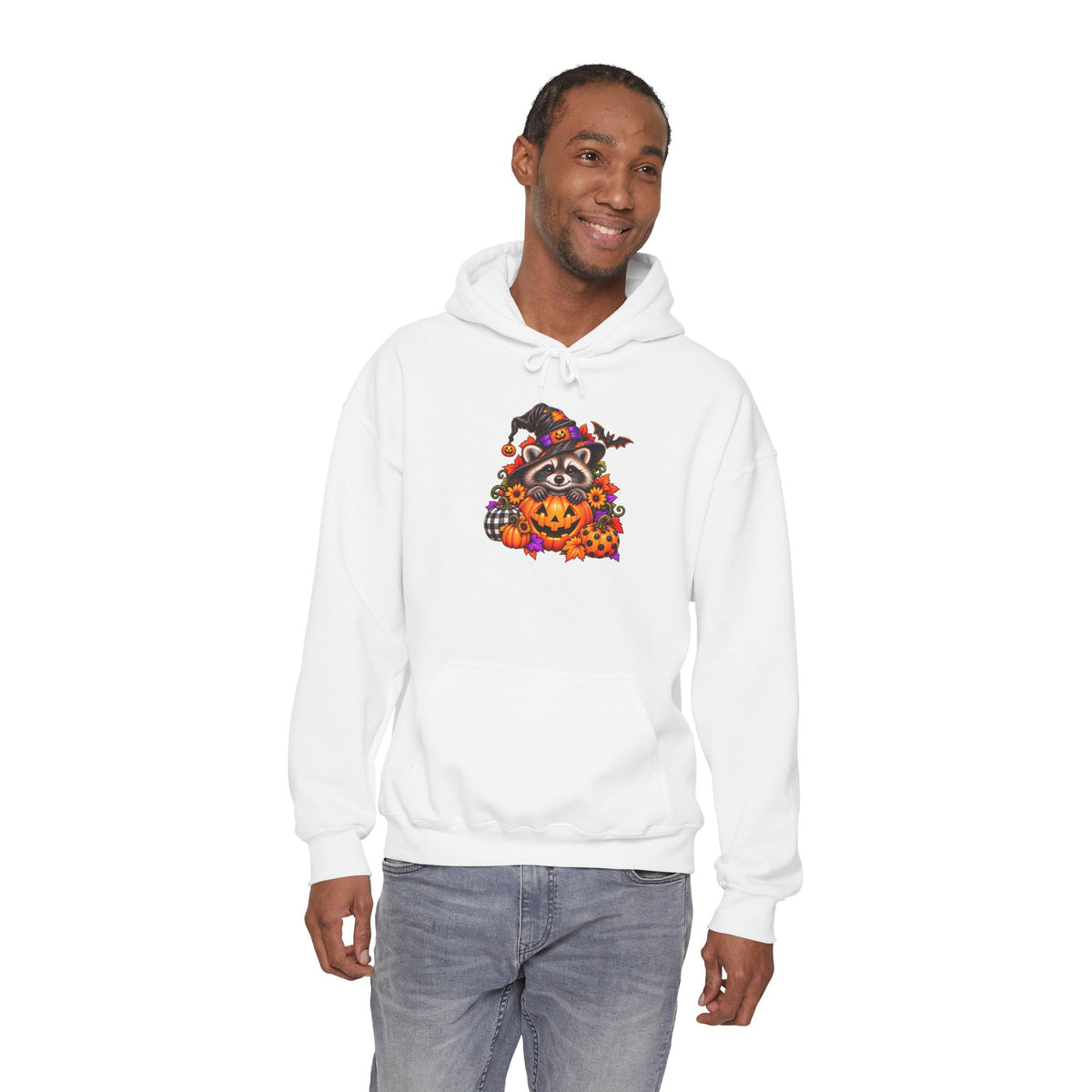 Halloween Raccoon Hooded Sweatshirt
