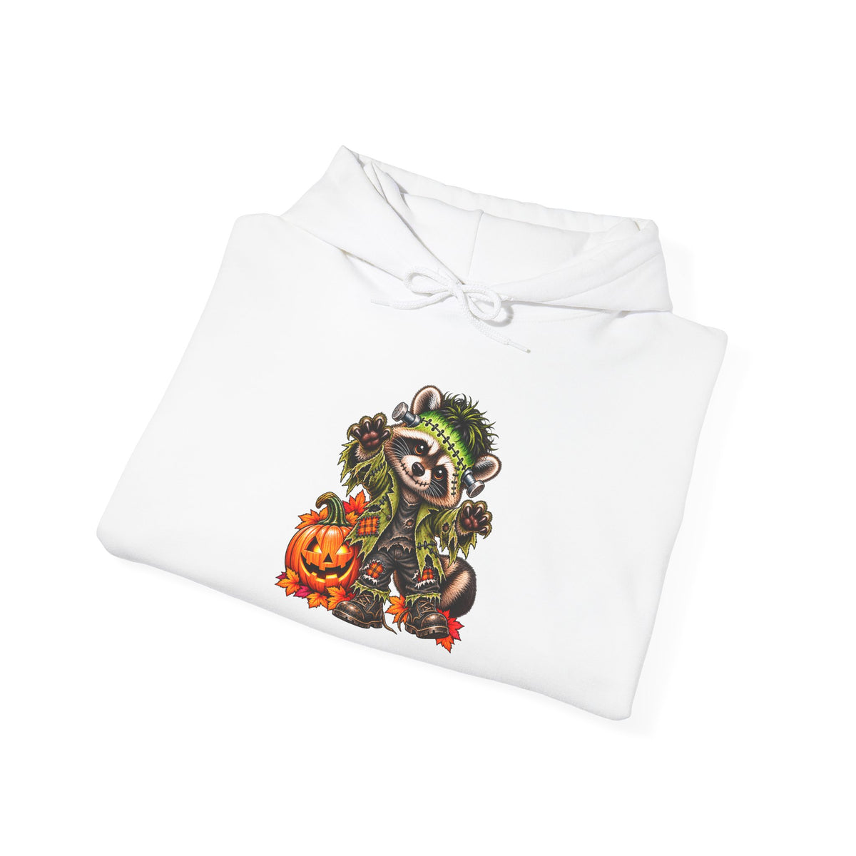 Frankenstein Raccoon Halloween Hooded Sweatshirt