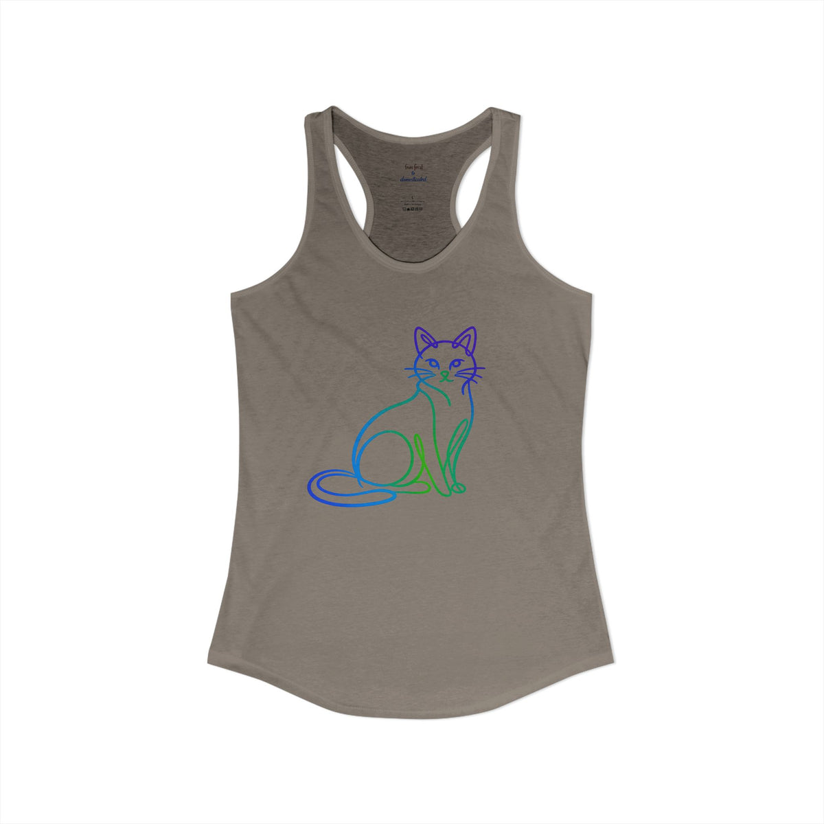 Northern Lights Cat Racerback Tank