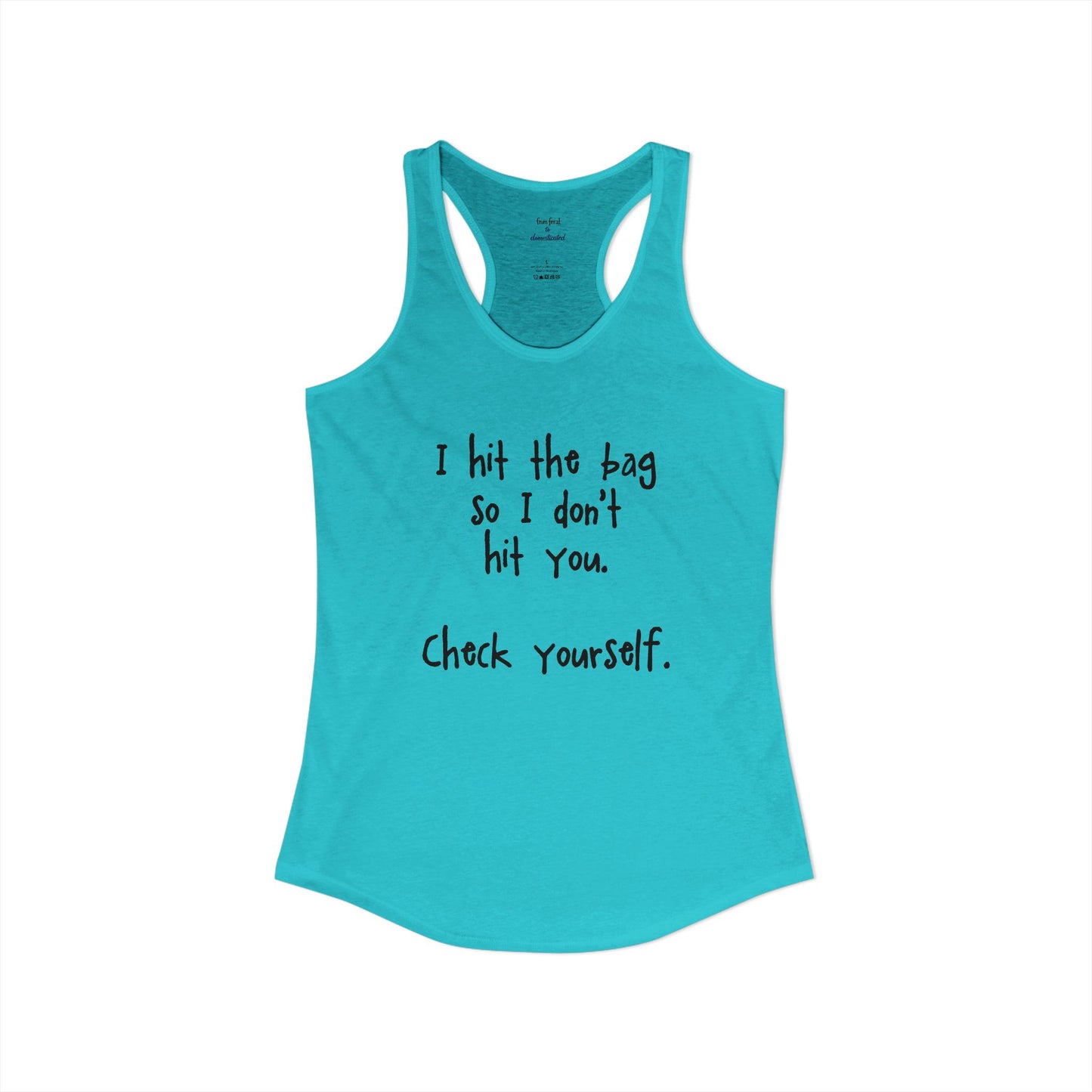 "Check Yourself" Kickboxing Racerback Tank