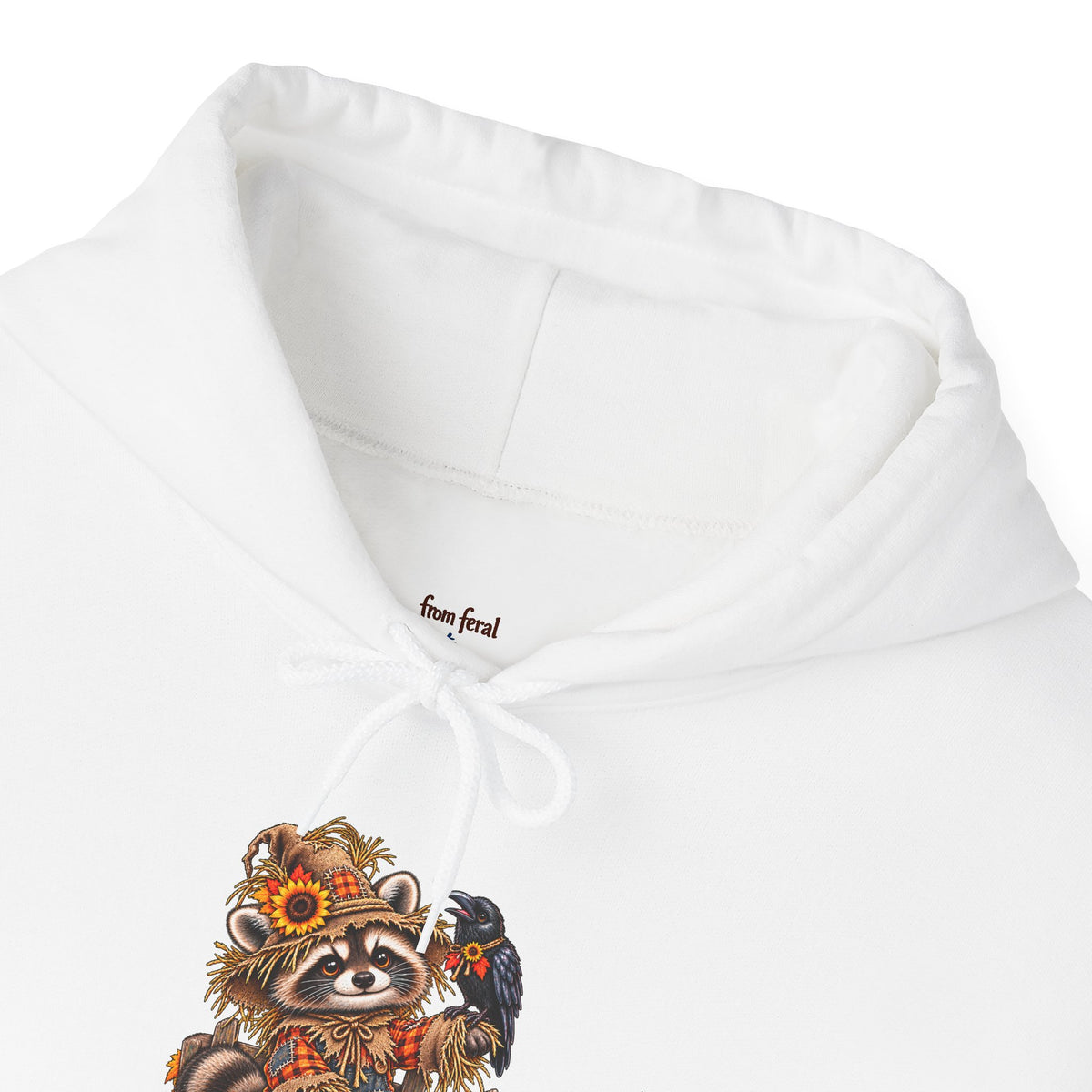 Scarecrow Raccoon Hooded Sweatshirt