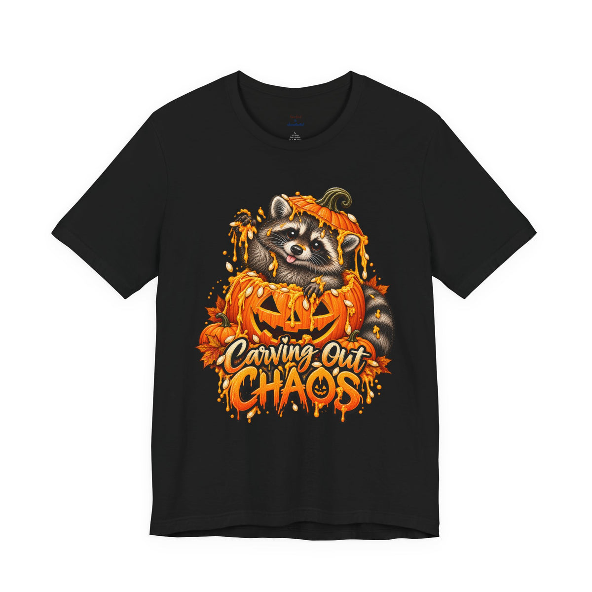 Carving Out Chaos Raccoon T-Shirt