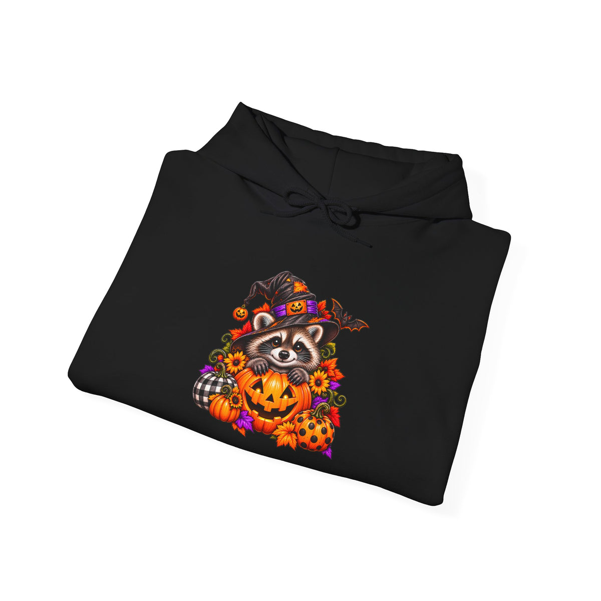 Halloween Raccoon Hooded Sweatshirt