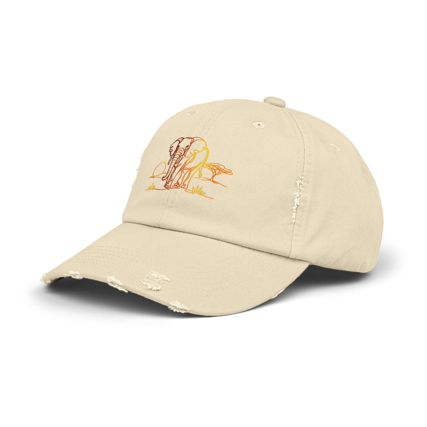 Safari Elephant | Distressed Cap