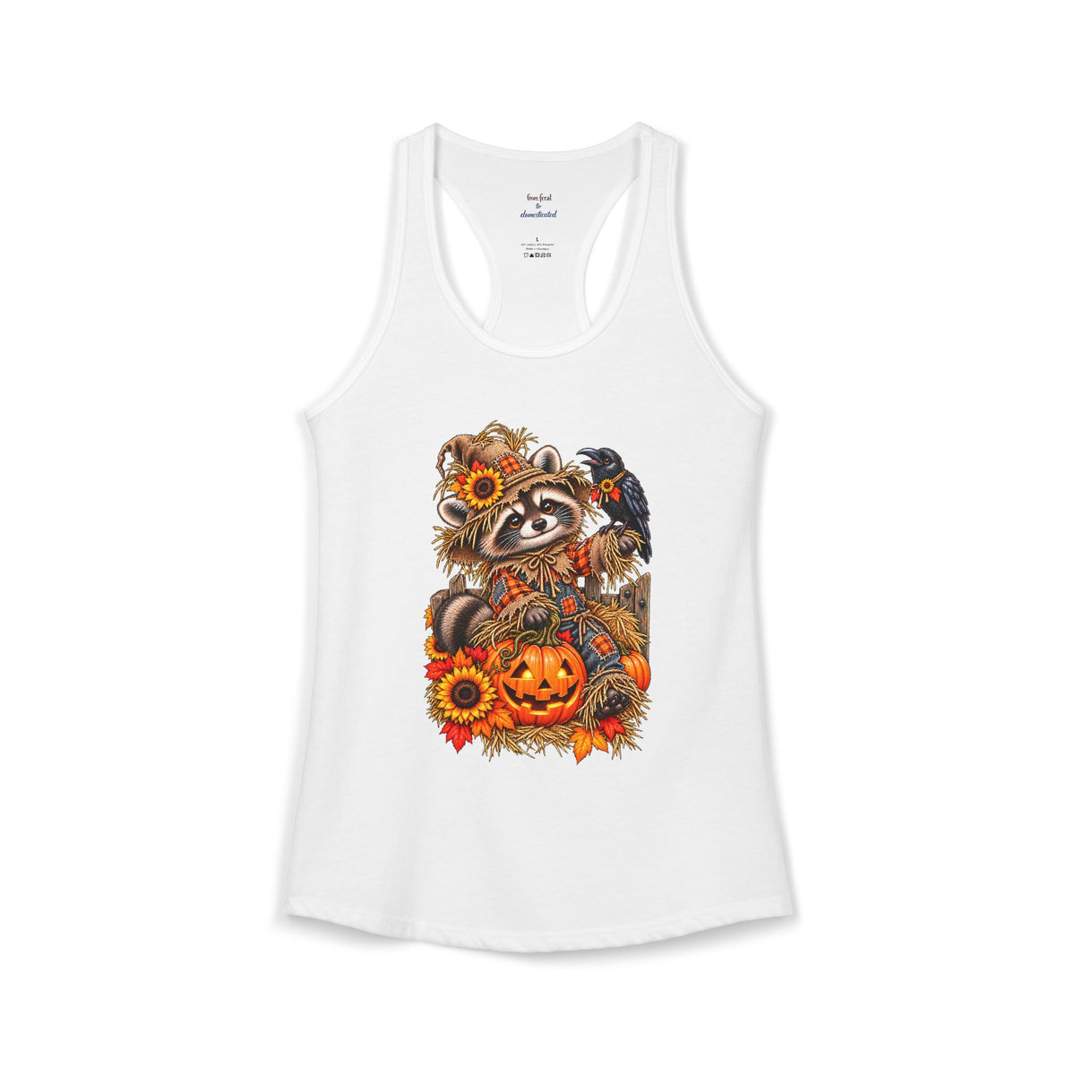 Scarecrow Raccoon Racerback Tank