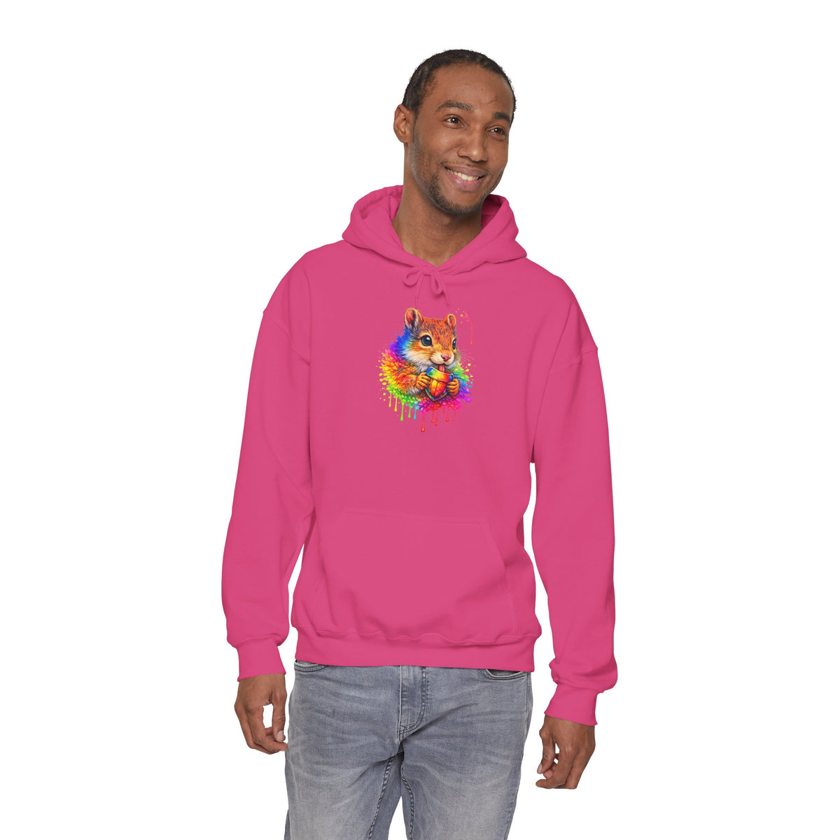 Watercolor Squirrel Hooded Sweatshirt