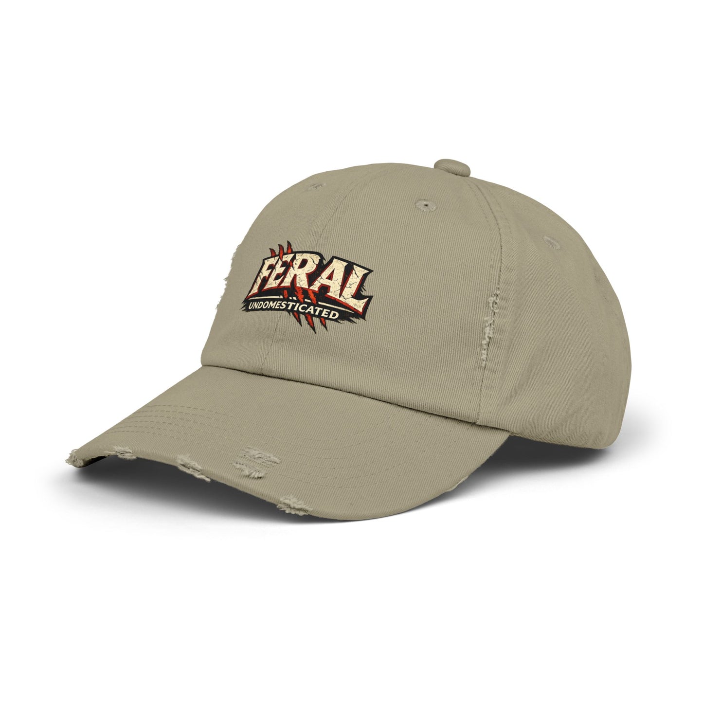 "Feral" Distressed Cap —  Funny Truth Hat