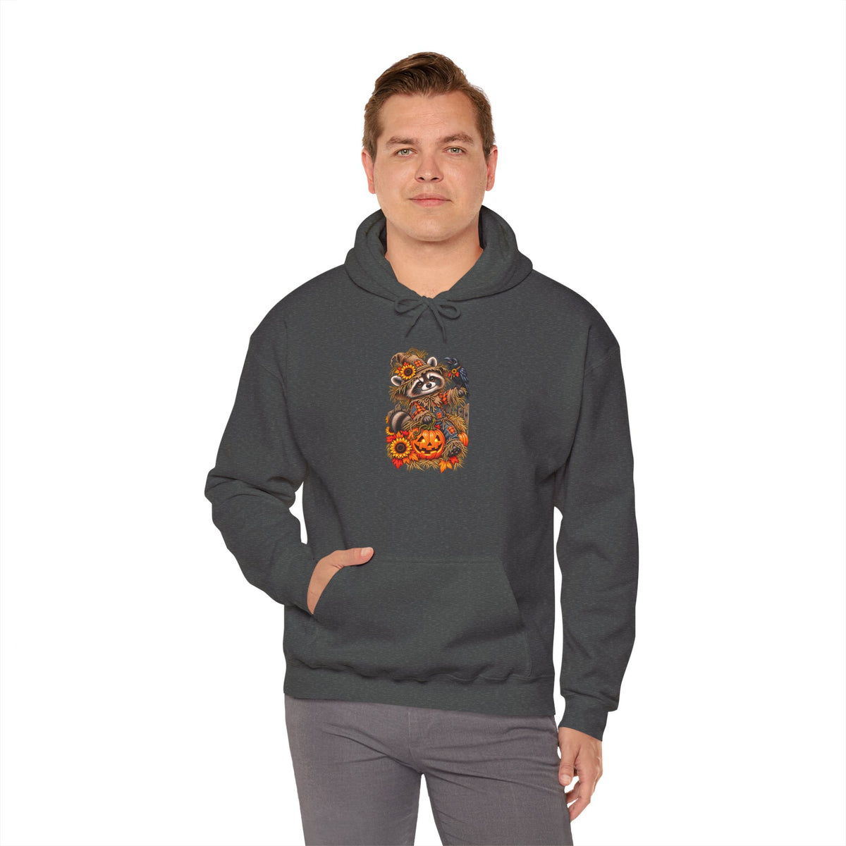 Scarecrow Raccoon Hooded Sweatshirt