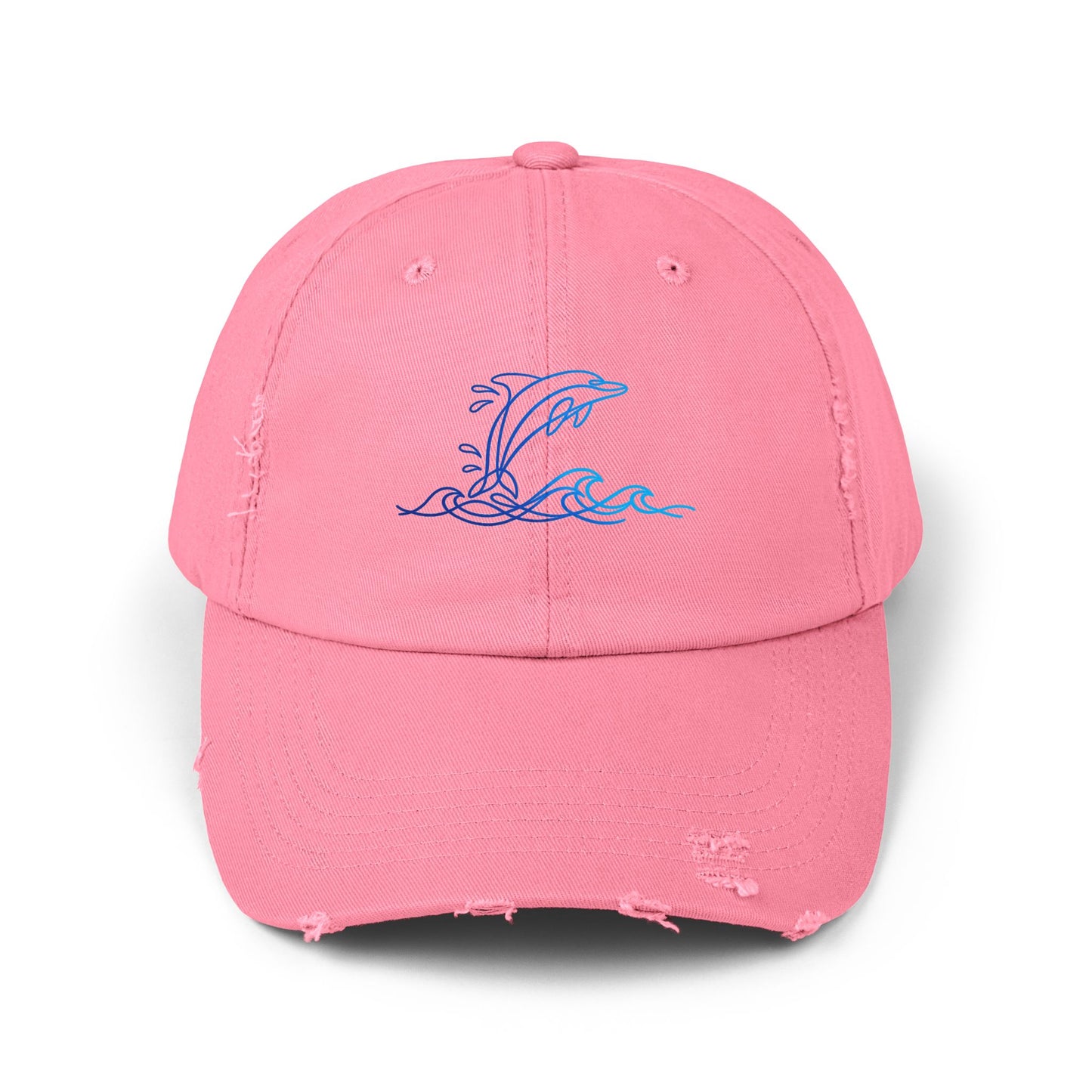 Splashing Dolphin | Distressed Cap