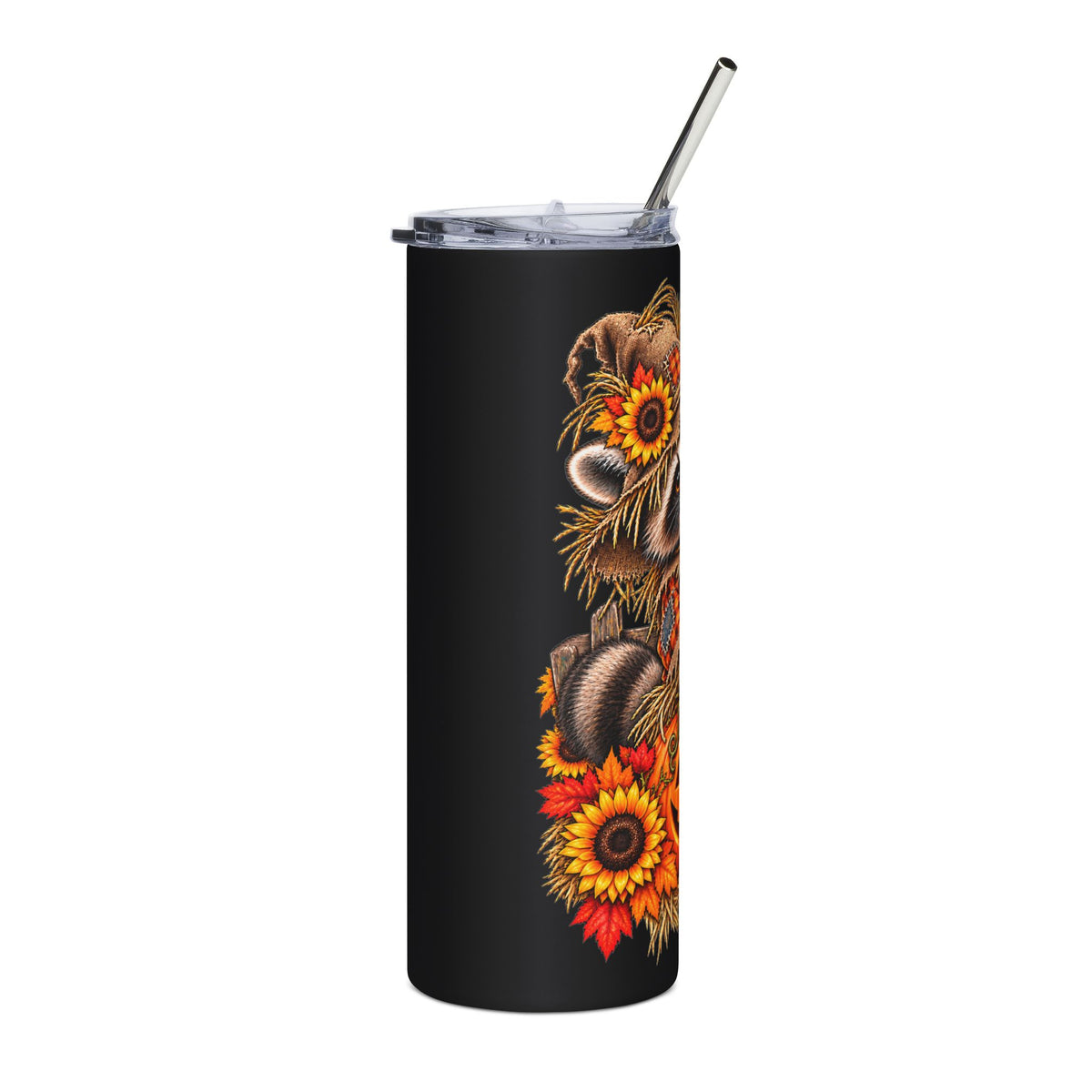 Scarecrow Raccoon - 20oz Stainless Steel Tumbler