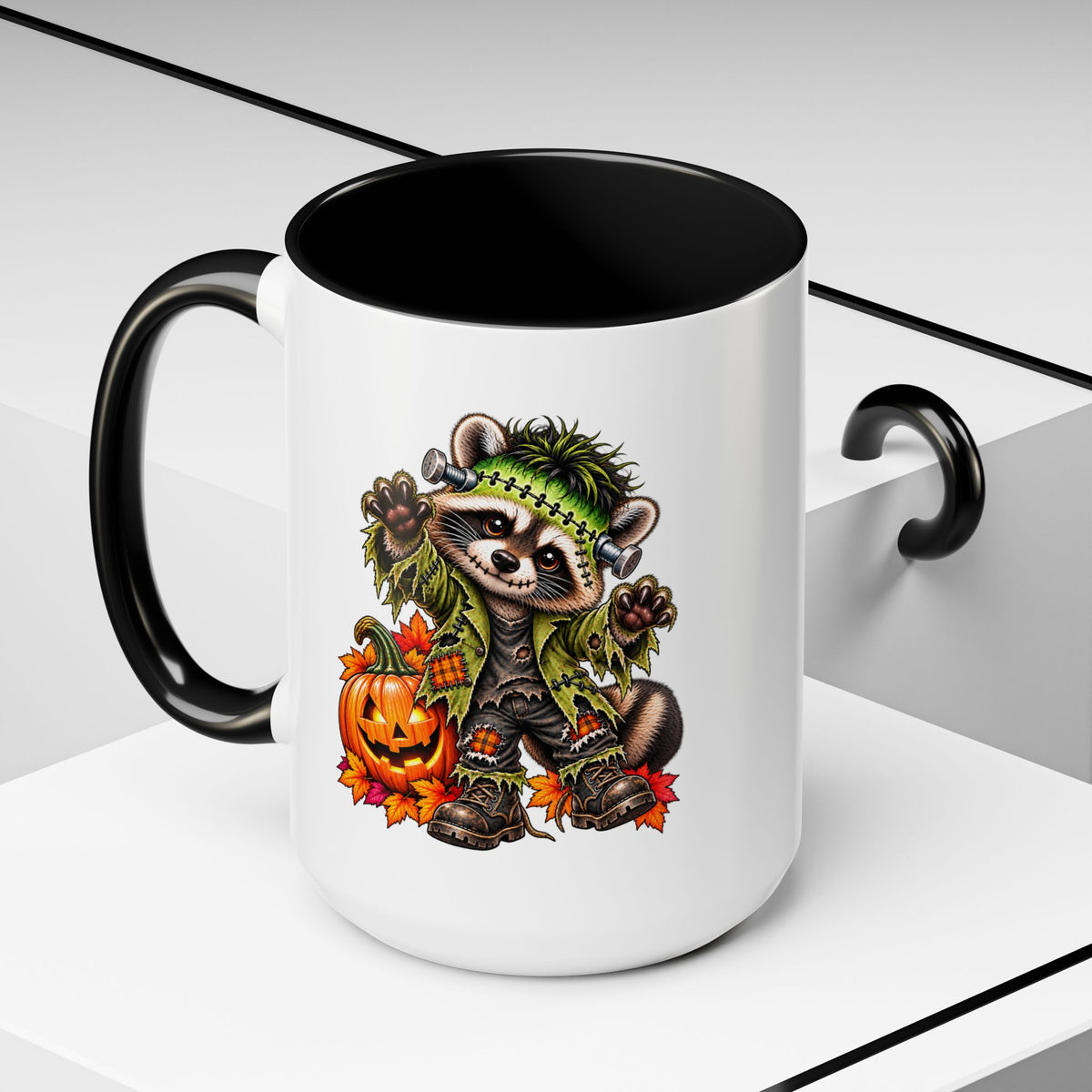 Halloween Frankenstein Raccoon Coffee Mug  (11/15oz)