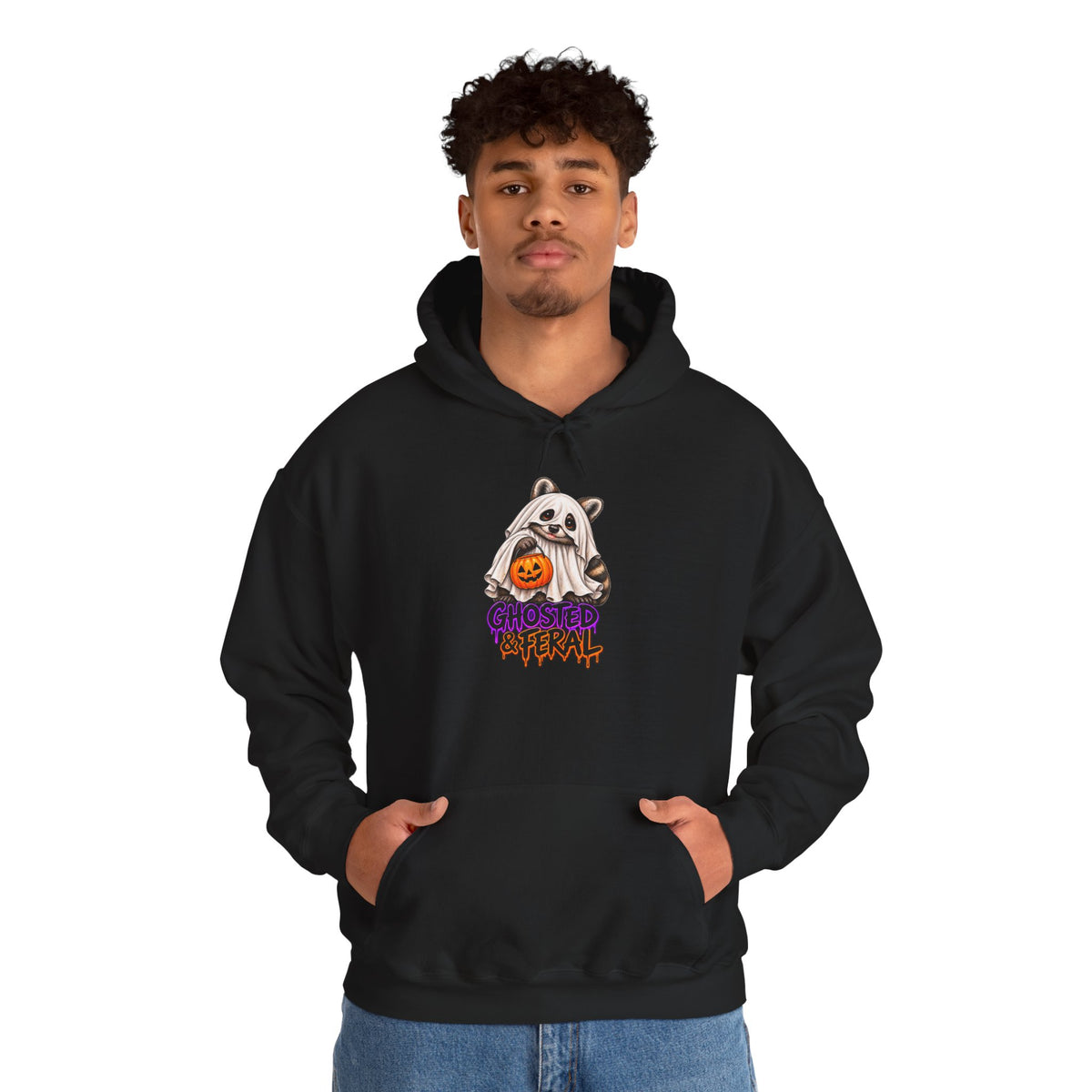 Ghosted Raccoon Hooded Sweatshirt