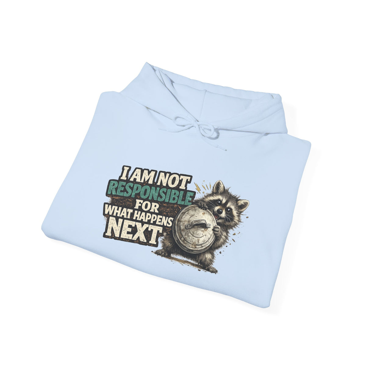 Not Responsible Raccoon Hooded Sweatshirt