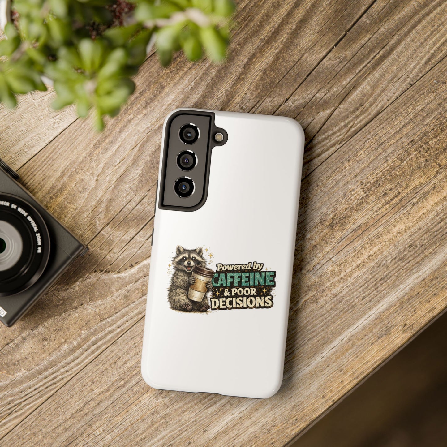 Poor Decisions Raccoon Phone Case — Tough & Cute Protective Phone Cover