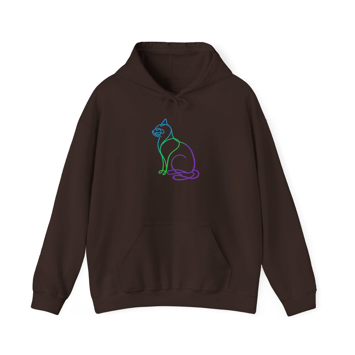 Northern Lights Cat Hooded Sweatshirt